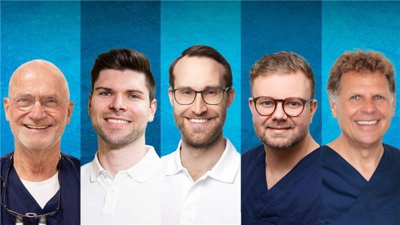 Portraits der Mitglieder des zahnmedizinischen Medical Boards